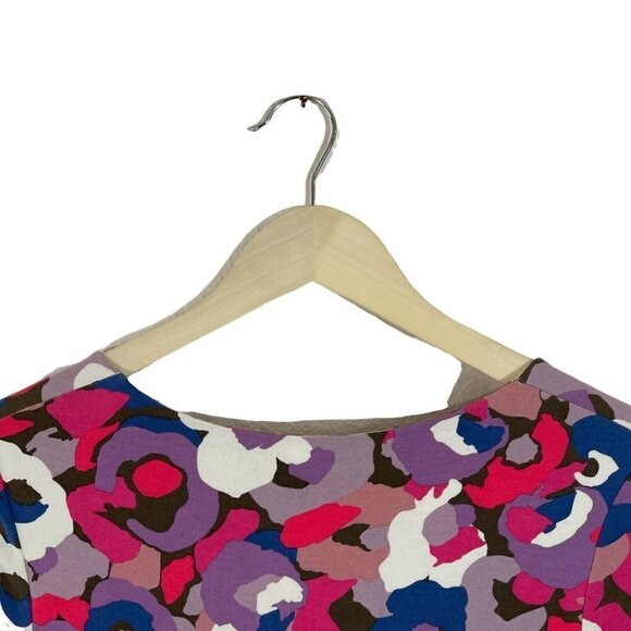 Boden 6 Jersey Dress Floral Stretch Short Sleeve Viscose Blend - Picture 9 of 10